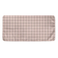 Pastel Pink And Black Tattersall Print Towel