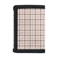 Pastel Pink And Black Tattersall Print Trifold Wallet