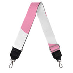 Pastel Pink And White Cow Print Bag Strap