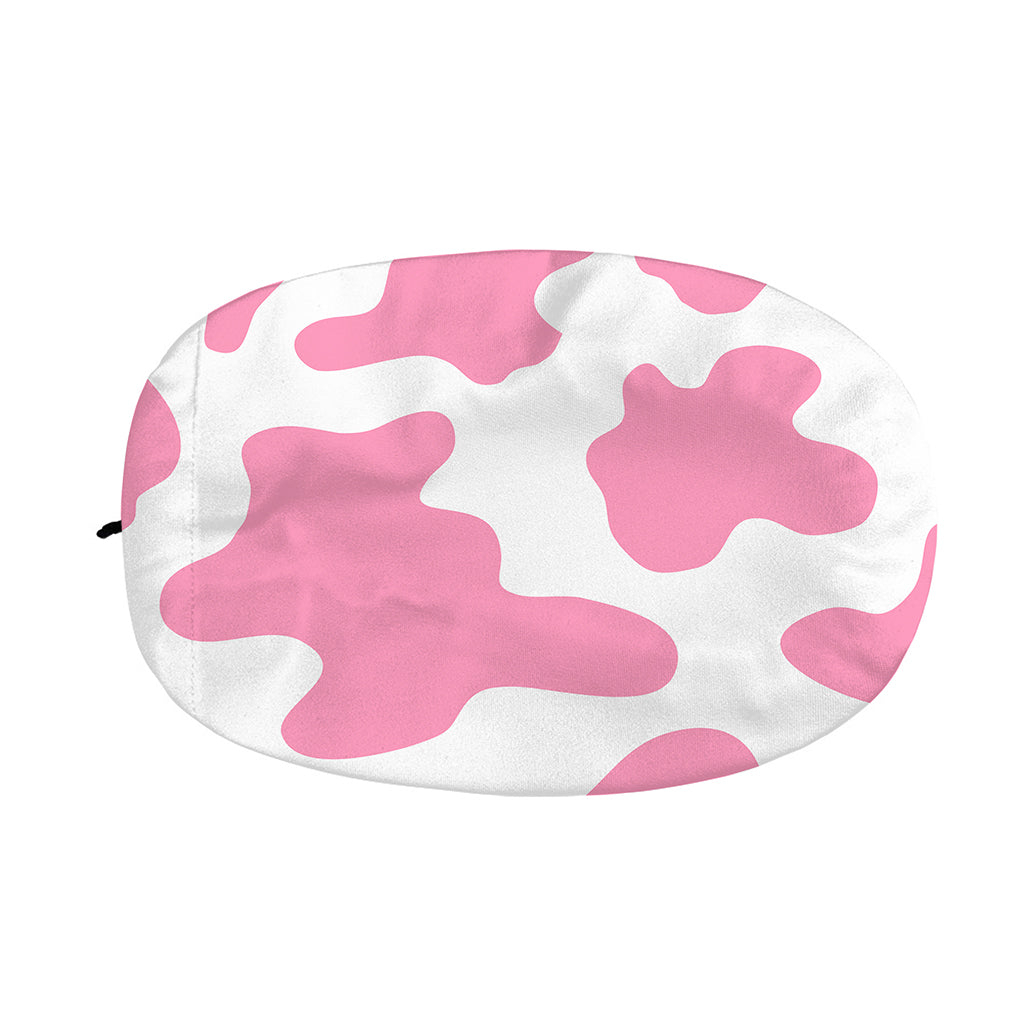 Pastel Pink And White Cow Print Car Side Mirror Covers