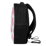 Pastel Pink And White Cow Print Casual Backpack