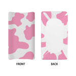 Pastel Pink And White Cow Print Changing Pad Cover
