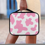 Pastel Pink And White Cow Print Classic Bible Case