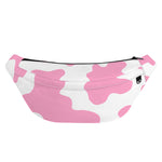 Pastel Pink And White Cow Print Fanny Pack