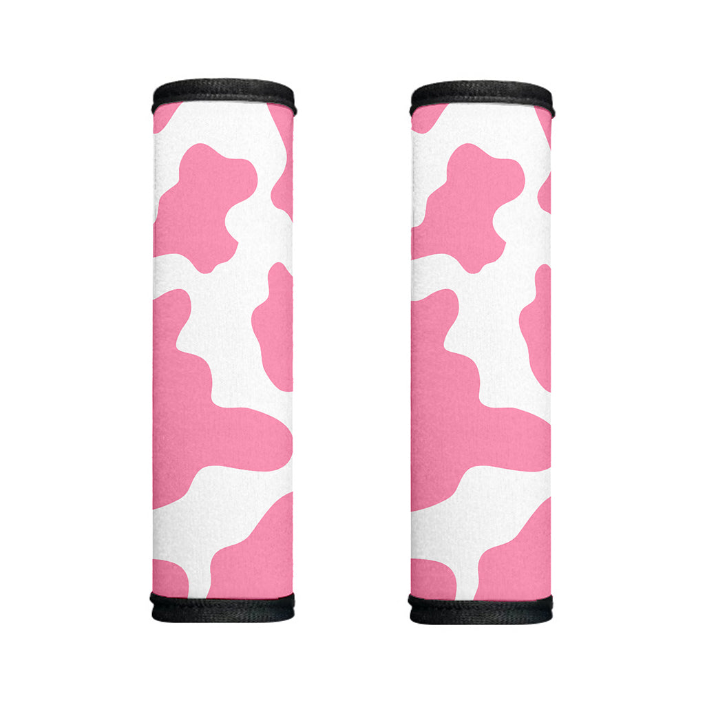 Pastel Pink And White Cow Print Handle Covers
