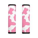 Pastel Pink And White Cow Print Handle Covers