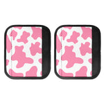 Pastel Pink And White Cow Print Handle Covers