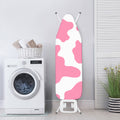 Pastel Pink And White Cow Print Ironing Board Cover