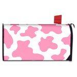 Pastel Pink And White Cow Print Mailbox Cover