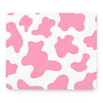 Pastel Pink And White Cow Print Mouse Pad