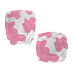 Pastel Pink And White Cow Print Office Chair Cover