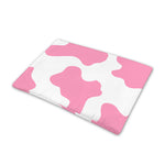 Pastel Pink And White Cow Print Pet Cooling Mat Cover