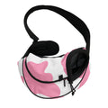 Pastel Pink And White Cow Print Pet Sling Carrier