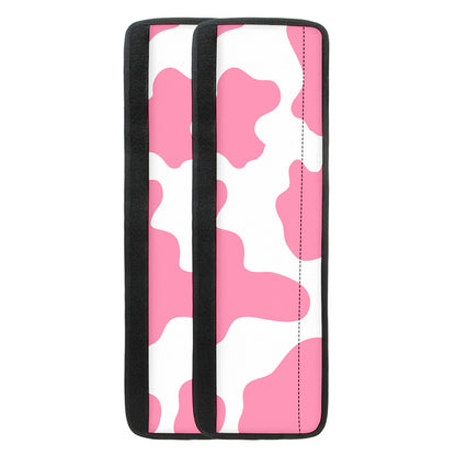 Pastel Pink And White Cow Print Refrigerator Handle Covers
