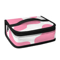 Pastel Pink And White Cow Print Small Lunch Bag