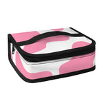 Pastel Pink And White Cow Print Small Lunch Bag