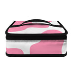 Pastel Pink And White Cow Print Small Lunch Bag