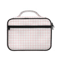 Pastel Pink And White Houndstooth Print Briefcase Bible Bag