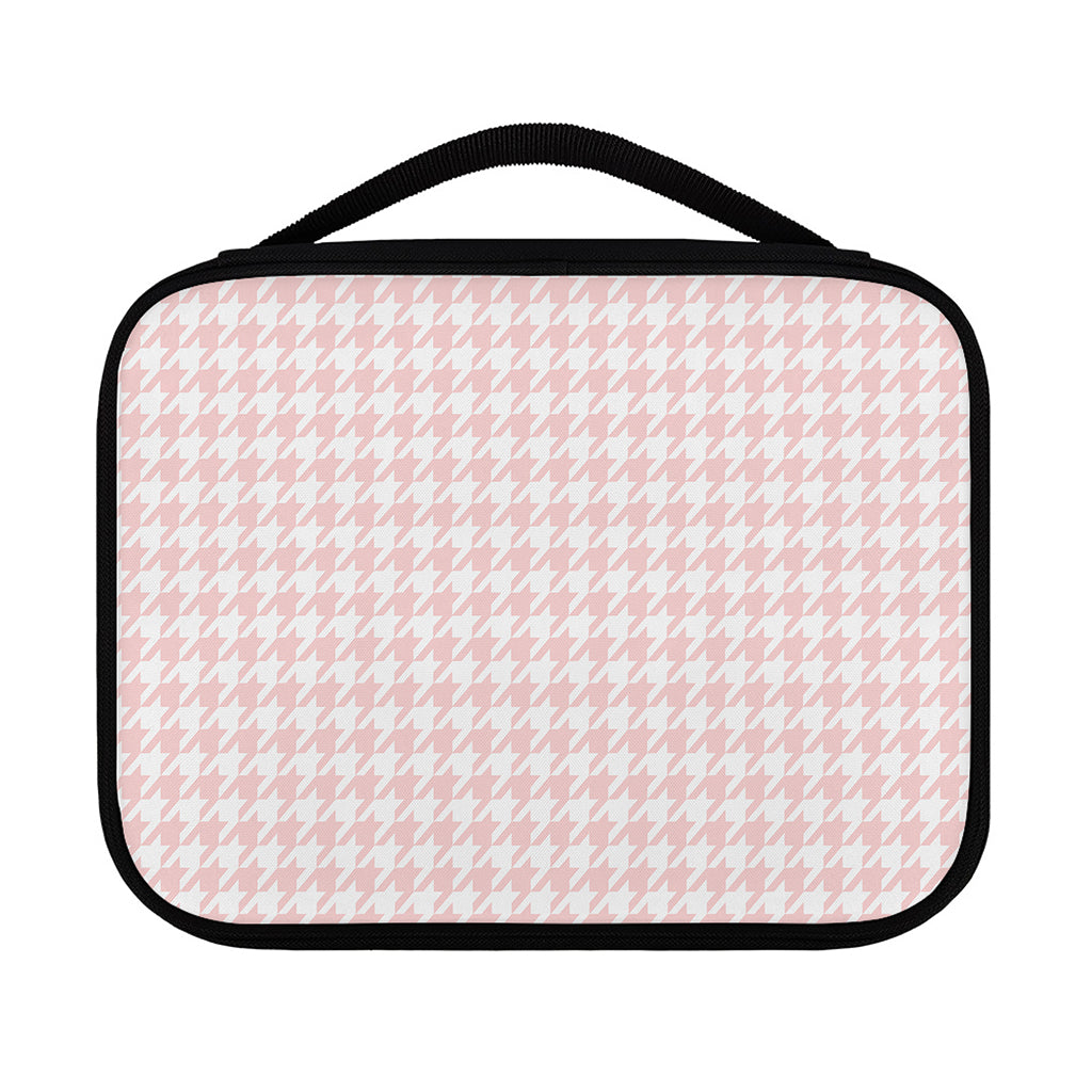 Pastel Pink And White Houndstooth Print Classic Bible Case