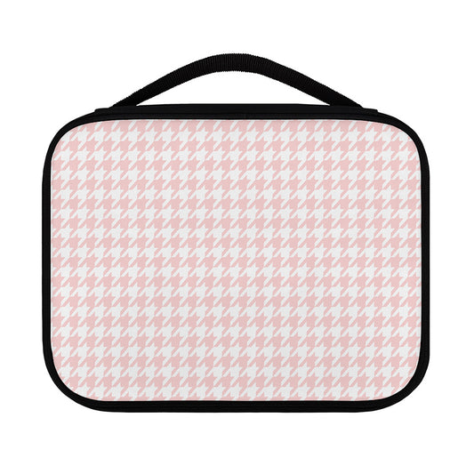 Pastel Pink And White Houndstooth Print Classic Bible Case