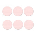 Pastel Pink And White Houndstooth Print Coaster Set
