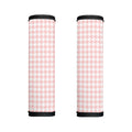 Pastel Pink And White Houndstooth Print Handle Covers