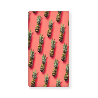 Pastel Pink Pineapple Pattern Print Baby Crib Sheet