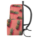 Pastel Pink Pineapple Pattern Print Backpack