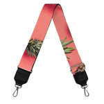 Pastel Pink Pineapple Pattern Print Bag Strap