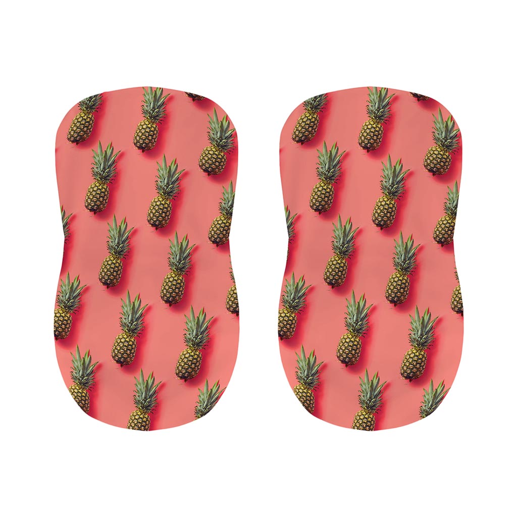 Pastel Pink Pineapple Pattern Print Bar Stool Covers