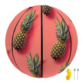 Pastel Pink Pineapple Pattern Print Basketball