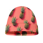 Pastel Pink Pineapple Pattern Print Beanie