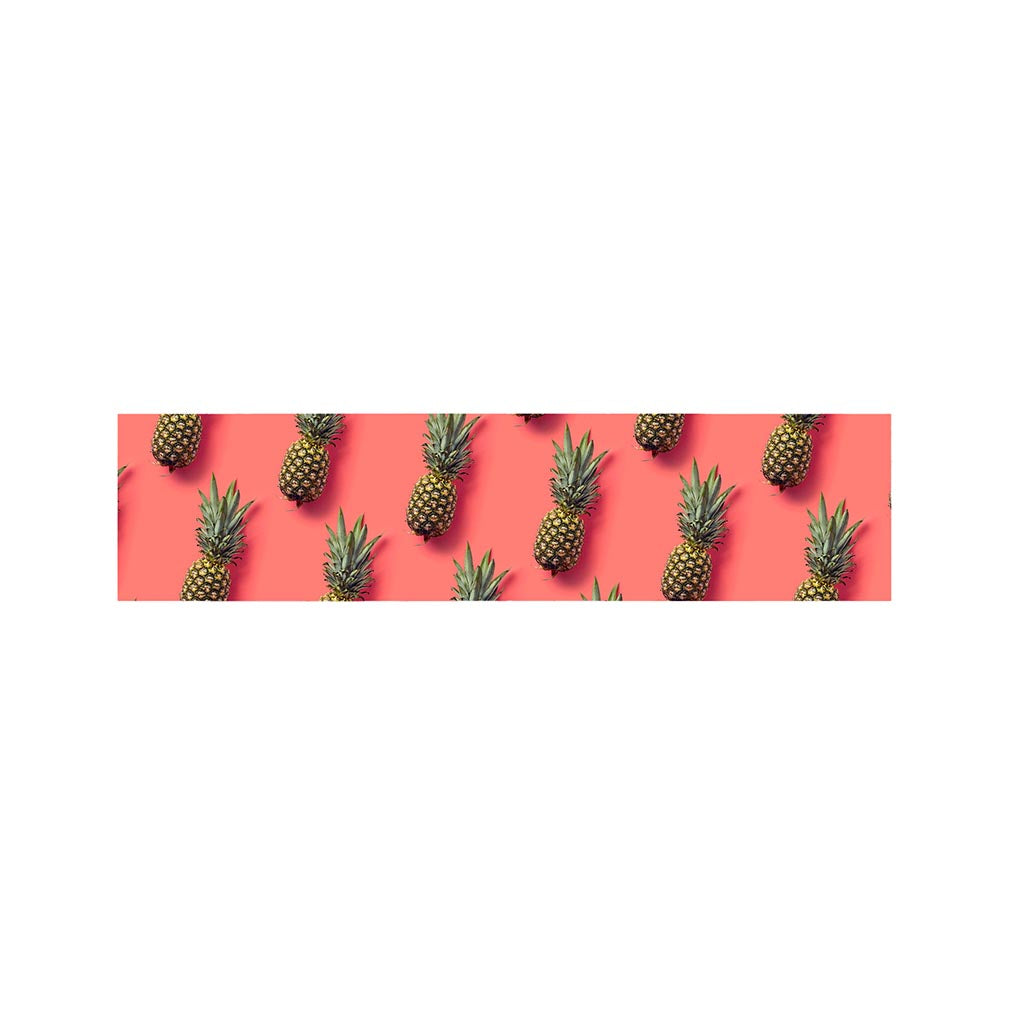 Pastel Pink Pineapple Pattern Print Bed Runner