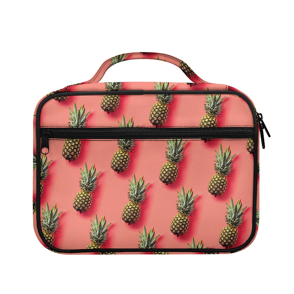 Pastel Pink Pineapple Pattern Print Briefcase Bible Bag
