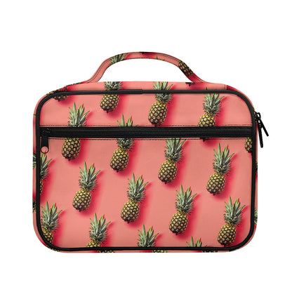 Pastel Pink Pineapple Pattern Print Briefcase Bible Bag