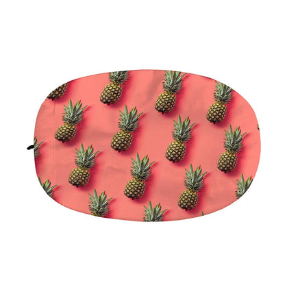 Pastel Pink Pineapple Pattern Print Car Side Mirror Covers