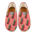 Pastel Pink Pineapple Pattern Print Casual Shoes