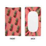Pastel Pink Pineapple Pattern Print Changing Pad Cover