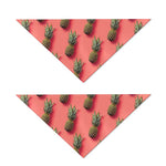 Pastel Pink Pineapple Pattern Print Dog Bandana