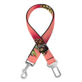 Pastel Pink Pineapple Pattern Print Dog Seat Belt