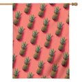 Pastel Pink Pineapple Pattern Print House Flag