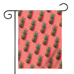 Pastel Pink Pineapple Pattern Print House Flag