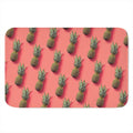Pastel Pink Pineapple Pattern Print Indoor Door Mat