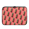 Pastel Pink Pineapple Pattern Print Laptop Sleeve