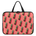 Pastel Pink Pineapple Pattern Print Laptop Sleeve With Handle