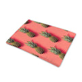Pastel Pink Pineapple Pattern Print Pet Cooling Mat Cover