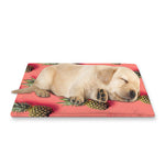 Pastel Pink Pineapple Pattern Print Pet Cooling Mat Cover