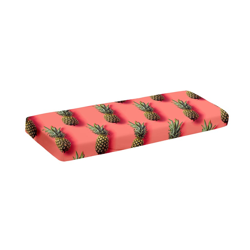 Pastel Pink Pineapple Pattern Print Piano Keyboard Cover