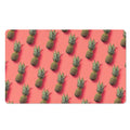 Pastel Pink Pineapple Pattern Print Polyester Doormat