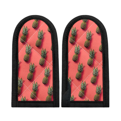 Pastel Pink Pineapple Pattern Print Skillet Handle Cover